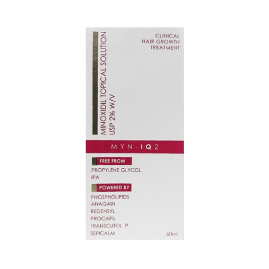 Myn-IQ 2% Hair Growth Topical Solution, 60ml