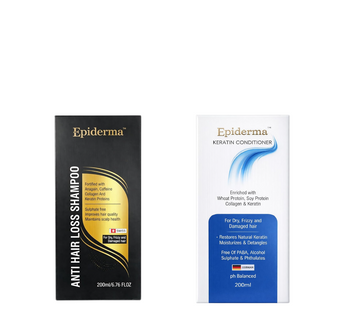 Epiderma Anti Hair Loss Shampoo & Keratin Conditioner Combo 200ml