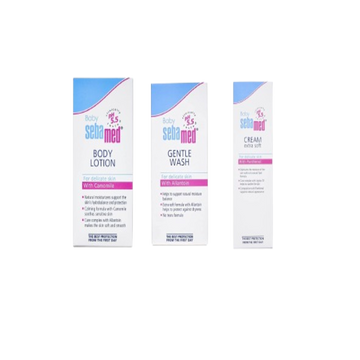 Sebamed Baby Combo Cream, Baby Wash Lotion, 50ml