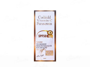 Cosderma Coshield Vitamin C Ultra Light Sunscreen SPF 50 PA+++ 50ml