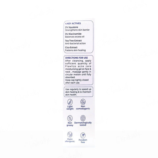 Flawlizo Acne Care Moisturising Gel 50ML