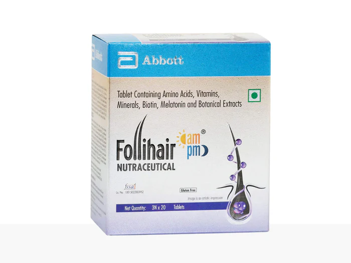 Follihair Nutraceutical Am Pm Tablet 3 x 20 Tablets