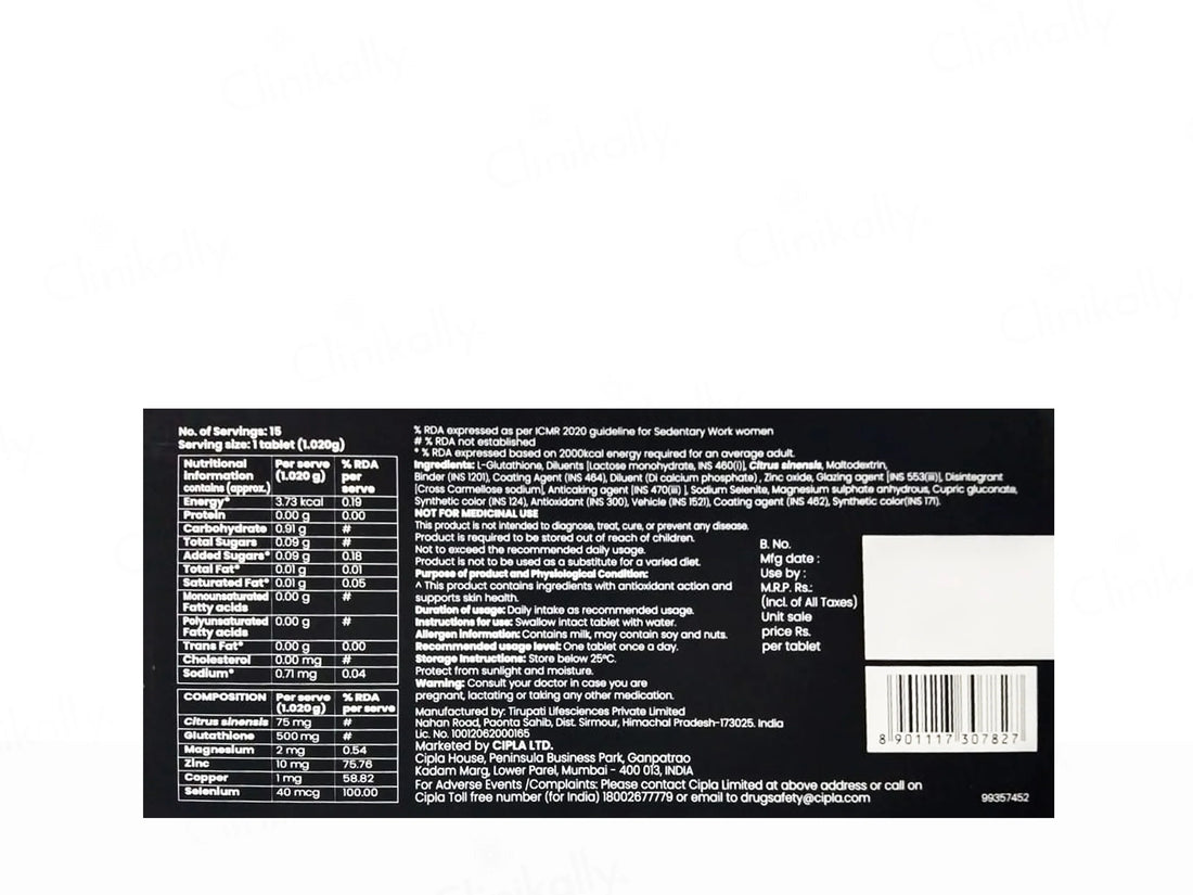 Lumacip Glo Skin Nutraceutical Tablet 15 Tab