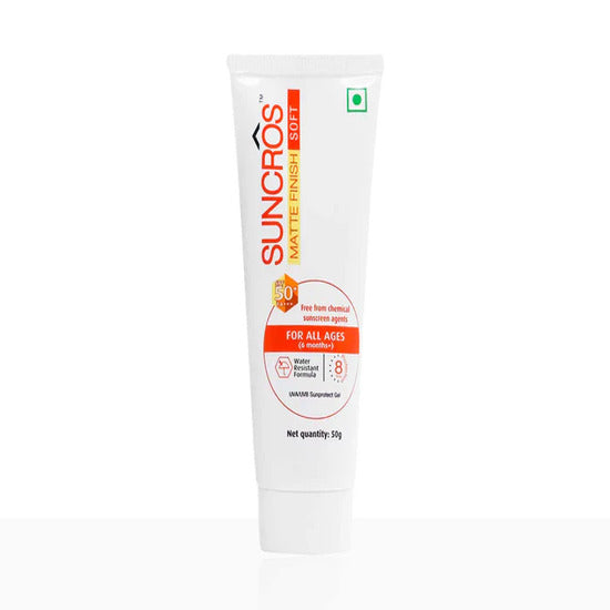 Suncros Matte Finish SPF 50+ Pa +++ Gel, 50g