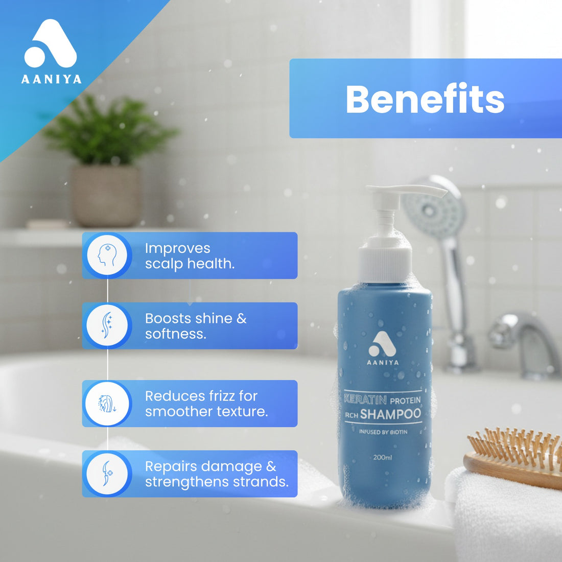 AANYA Keratin Protein Rich Shampoo, 200ml