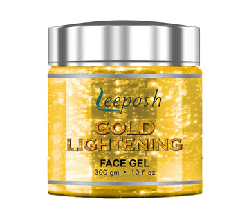 Cosderma Leeposh  24 Caret Gold Gel With Niacinamide Aloe vera Remove instant Tan & Lighten skin, 300gm
