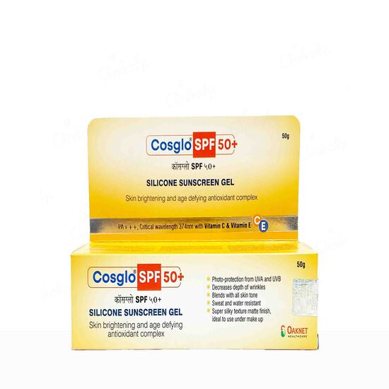 Cosglo SPF 50+ PA+++ Sunscreen Gel, 50gm