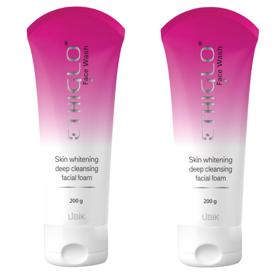 Ethiglo Face Wash 200gm front view – dermatologist-recommended brightening face wash with Kojic Acid and Liquorice Extract.