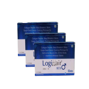 Logihair Men 10 Tab Strips, Pack of 3